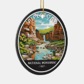 Pipestone Minnesota Circle Keramik Ornament (Rechts)