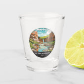 Pipestone Minnesota Circle Schnapsglas (Vorderseite)