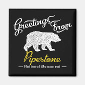 Pipestone National Monument Bear Magnet (Vorne)