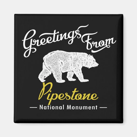 Pipestone National Monument Bear Magnet (Vorne)