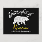 Pipestone National Monument Bear Postkarte (Vorderseite)