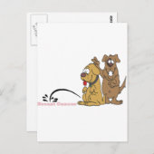 Pipi auf Brustkrebs Postkarte (Vorne/Hinten)