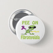 Pipi auf Fibromyalgia-Knopf Button (Vorne & Hinten)