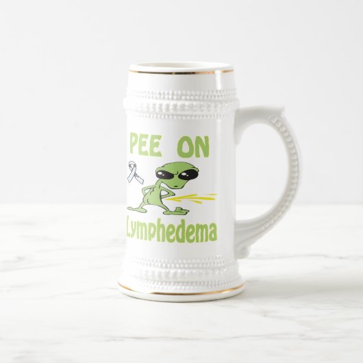 Pipi auf Lymphedema Tasse (Rechts)