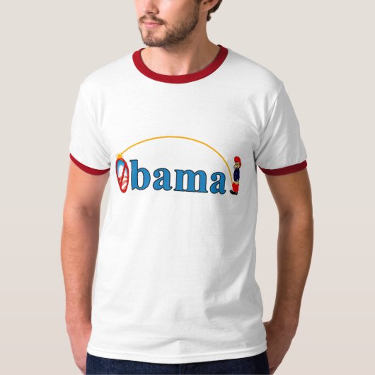 Pipi auf Obama T-Shirt (Vorderseite)