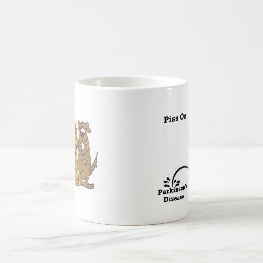 Pipi auf Parkinson-Krankheit Kaffeetasse (Mittel)