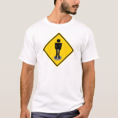 Pipi keucht Verkehrsschild T-Shirt (Vorderseite)