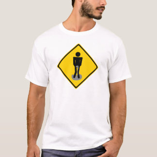 Pipi keucht Verkehrsschild T-Shirt