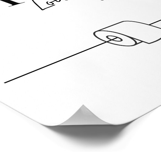 Pipi Lounge - Gäste WC - Toilette Poster (Ecke)