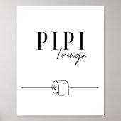 Pipi Lounge - Gäste WC - Toilette Poster (Vorne)