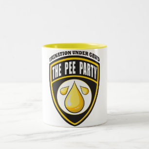 Pipi-Party-Tasse Zweifarbige Tasse