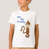 Pipi-Pipi-Affe T-Shirt (Vorderseite)