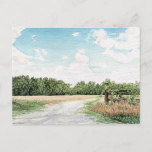 Piping Tree Ferry Road Landschaft Postcard Postkarte