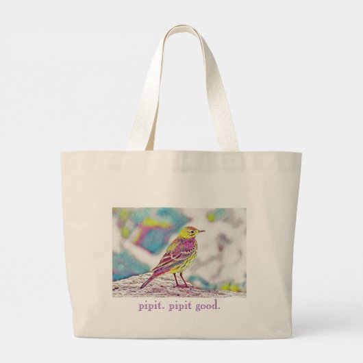 Pipit-Tasche Jumbo Stoffbeutel (Rückseite)