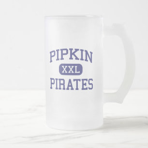 Pipkin - Piraten - Jüngeres - Springfield Missour Mattglas Bierglas