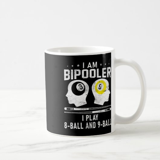 Pipooler Pool Pool Pool Cool Billard 8 und 9 L Kaffeetasse (Rechts)