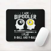 Pipooler Pool Pool Pool Cool Billard 8 und 9 L Mousepad (Mit Mouse)