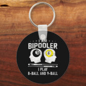 Pipooler Pool Pool Pool Cool Billard 8 und 9 L Schlüsselanhänger (Vorderseite)