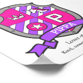 Pippa Name bedeutet Unicorat-Prinzessin-Brief P Poster (Ecke)