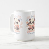 Pippa the Kind Panda - Manifestation Tasse (Vorderseite Links)