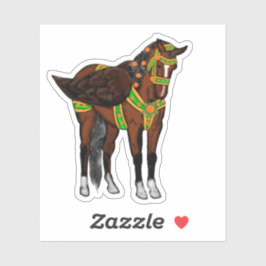 Pippael Halt at X Bay Carousel Pegasus Vinyl Aufkleber