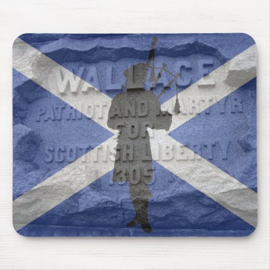 Pipper Tribute - Willam Wallace Scotland patriot Mousepad (Vorne)