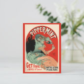 Pippermint, Jules Chéret Postkarte (Stehend Vorderseite)