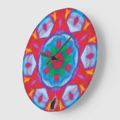 Pippin Kaleidoscope Große Wanduhr (Winkel)