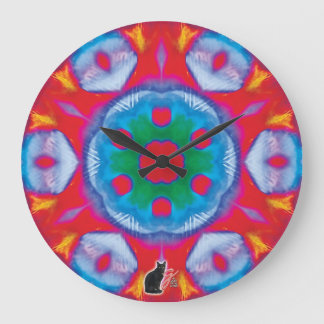 Pippin Kaleidoscope Große Wanduhr