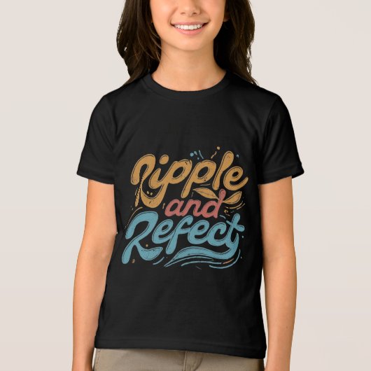 Pipple und Reflektion Tri-Blend Shirt (Vorderseite)
