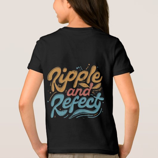 Pipple und Reflektion Tri-Blend Shirt (Rückseite)