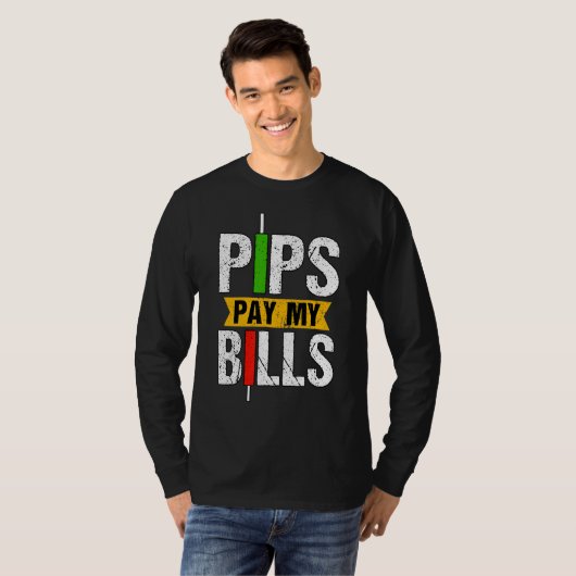 Pips bezahlen meine Rechnungen Blockchain Crypto T T-Shirt (Vorne ganz)