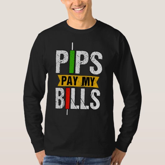 Pips bezahlen meine Rechnungen Blockchain Crypto T T-Shirt (Vorderseite)
