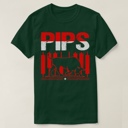 Pips Funny Forex Trader Trader Fan Geschenk T-Shirt (Design vorne)