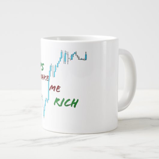 Pips machen mich reich Jumbo-Tasse (Vorderseite Rechts)