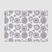 Pip's Original Paisley Black & White Gift Seidenpapier (Vorderseite)
