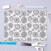 Pip's Original Paisley Black & White Gift Seidenpapier (Handwerk)