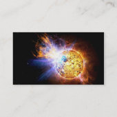 Pipsqueak Star Unleashes Riesenfackel NASA Visitenkarte (Rückseite)