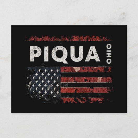 Piqua Postkarte (Vorderseite)