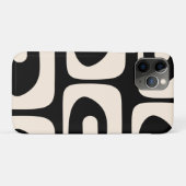 Piquet Mitteljahrhundert Abstrakt Minimal Schwarz  Case-Mate iPhone Hülle (Rückseite (Horizontal))