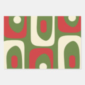 Piquet Retro Mitte des Jahrhunderts Minimalistisch Geschenkpapier Set (Vorderseite)