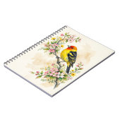 Piranga occidentalis oder Westlicher Sommer-Tanage Notizblock (Linke Seite)