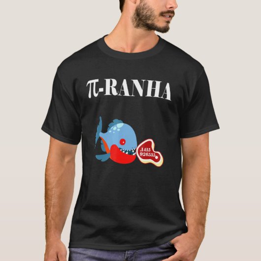 Piranha-Fisch-Math T-Shirt (Vorderseite)