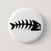 Piranha-Fischgräte Button (Vorderseite)