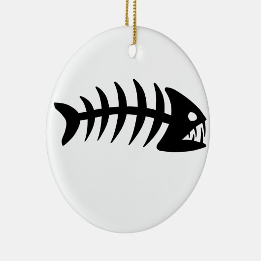 Piranha-Fischgräte Keramikornament (Rechts)