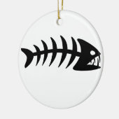 Piranha-Fischgräte Keramikornament (Links)