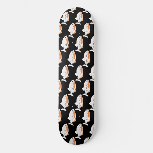 Piranha Fish Dangerous Predator Skateboard (Vorderseite)
