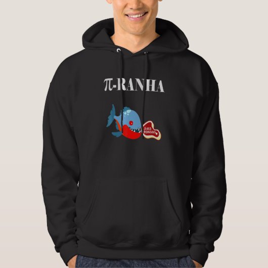 Piranha Fish Math Hoodie (Vorderseite)