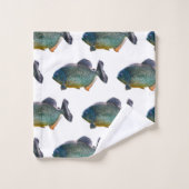 Piranha Frenzy Badetuch Set (Waschlappen)