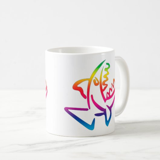 Piranha Kaffeetasse (VorderseiteRechts)